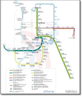 Bangkok train / rail map