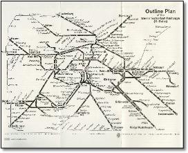 Berlin S-Bahn map 1937 Mike Ashworth Collection