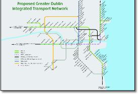 Dublin area rail train network map
