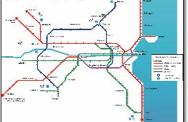 Dublin area rail train network map
