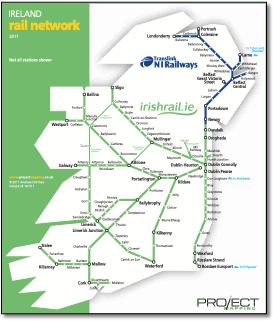 Ireland train rail map