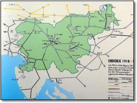 Slovenia train rail map