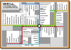 Rotterdam Mondrian metro map