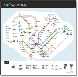 Singaport MRT/LRT map 2020 