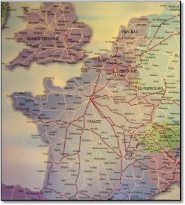 French Provence rail map