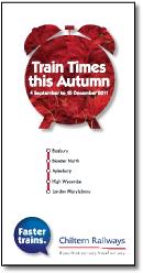 Scotrail West Highland line timetable cover map