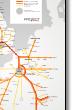 Railteam Europe rail / train map