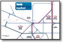 Leeds train / rail network map