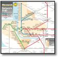 Merseyrail train / rail network map