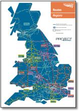 UK train map Network Rail Regions and Routes map