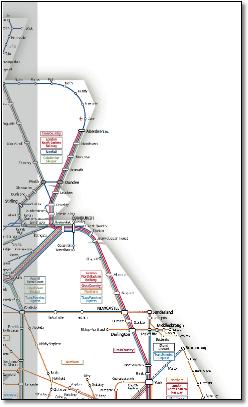 UK ASLEF train map TOCs