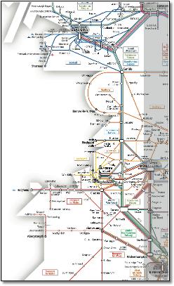 UK ASLEF train map TOCs