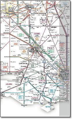 UK ASLEF train map TOCs
