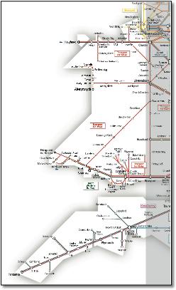 UK ASLEF train map TOCs