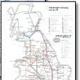 UK rail / train maps including franchise and PTE maps