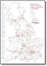 UK train map under construction or proposed