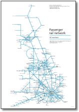 Grreat Britain passenger rail map 2000