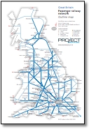 UK rail / train maps including franchise and PTE maps