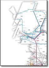 Great Britain train rail franchise map TOCs