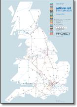 UK rail / train maps including franchise and PTE maps