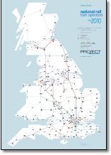 Great Britain train rail franchise map TOCs