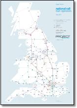 Great Britain train rail franchise map TOCs