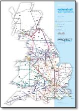 Great Britain train rail franchise map TOCs