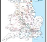UK rail / train maps including franchise and PTE maps