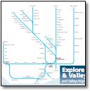 Valley Lines map