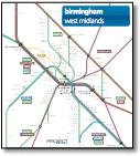 West Midlands Birmingham train / rail network map