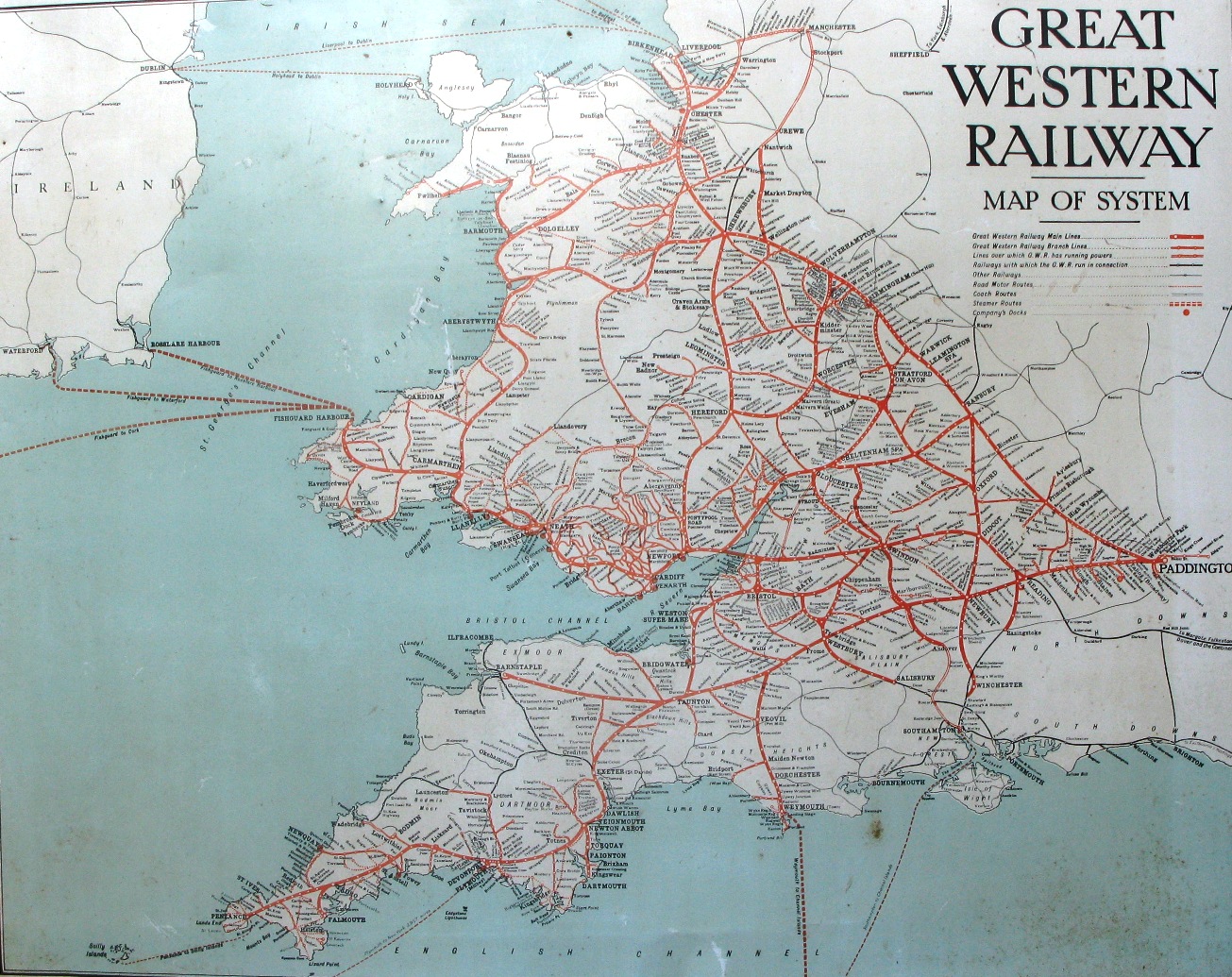 Great Western Train Map