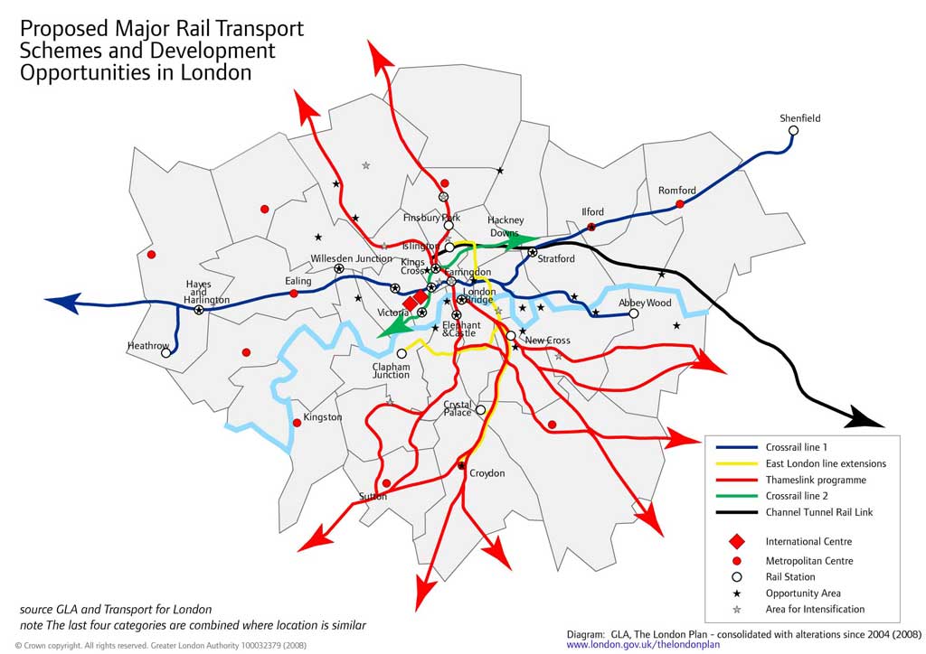 London train stations map