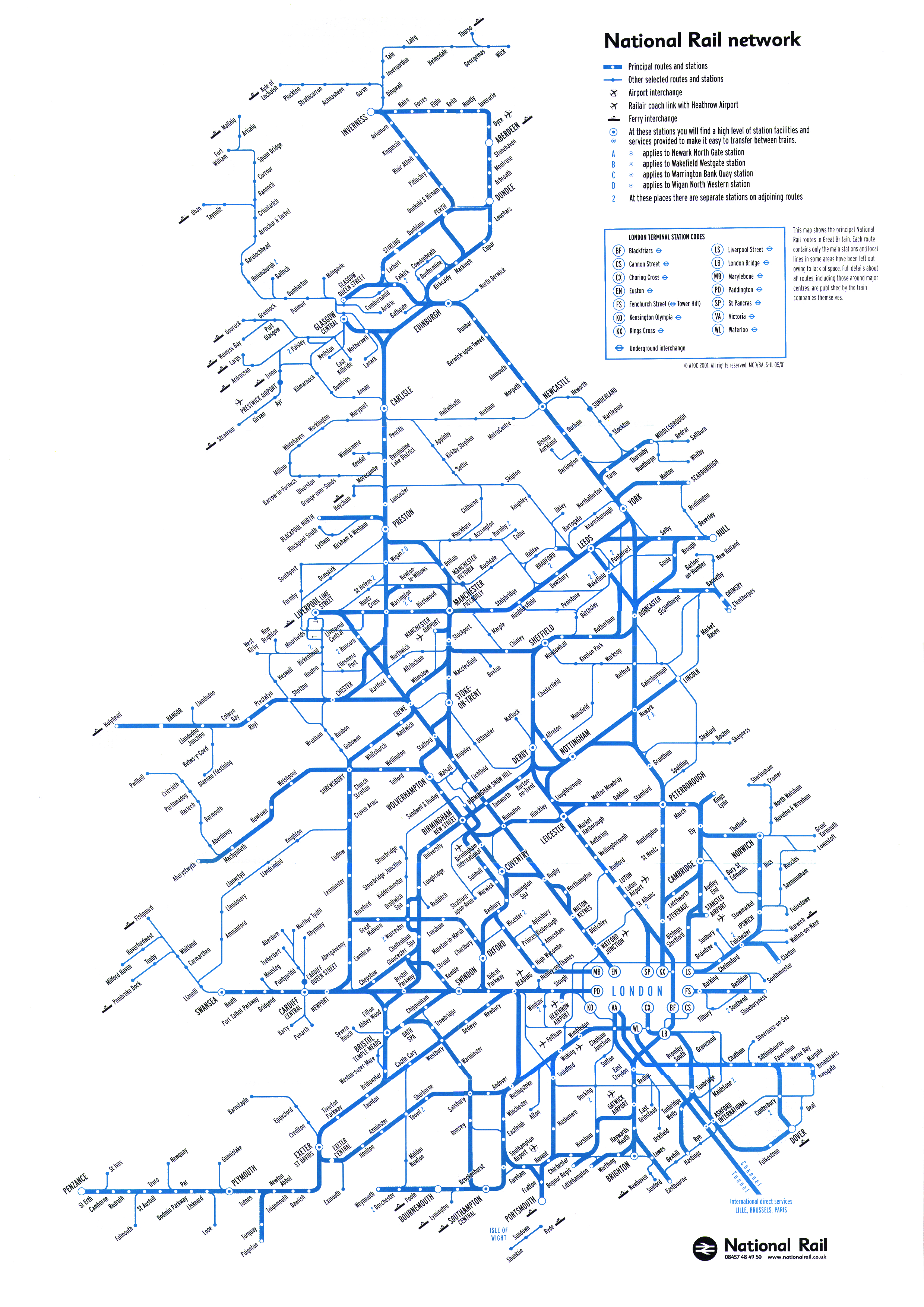 National Rail / ATOC maps