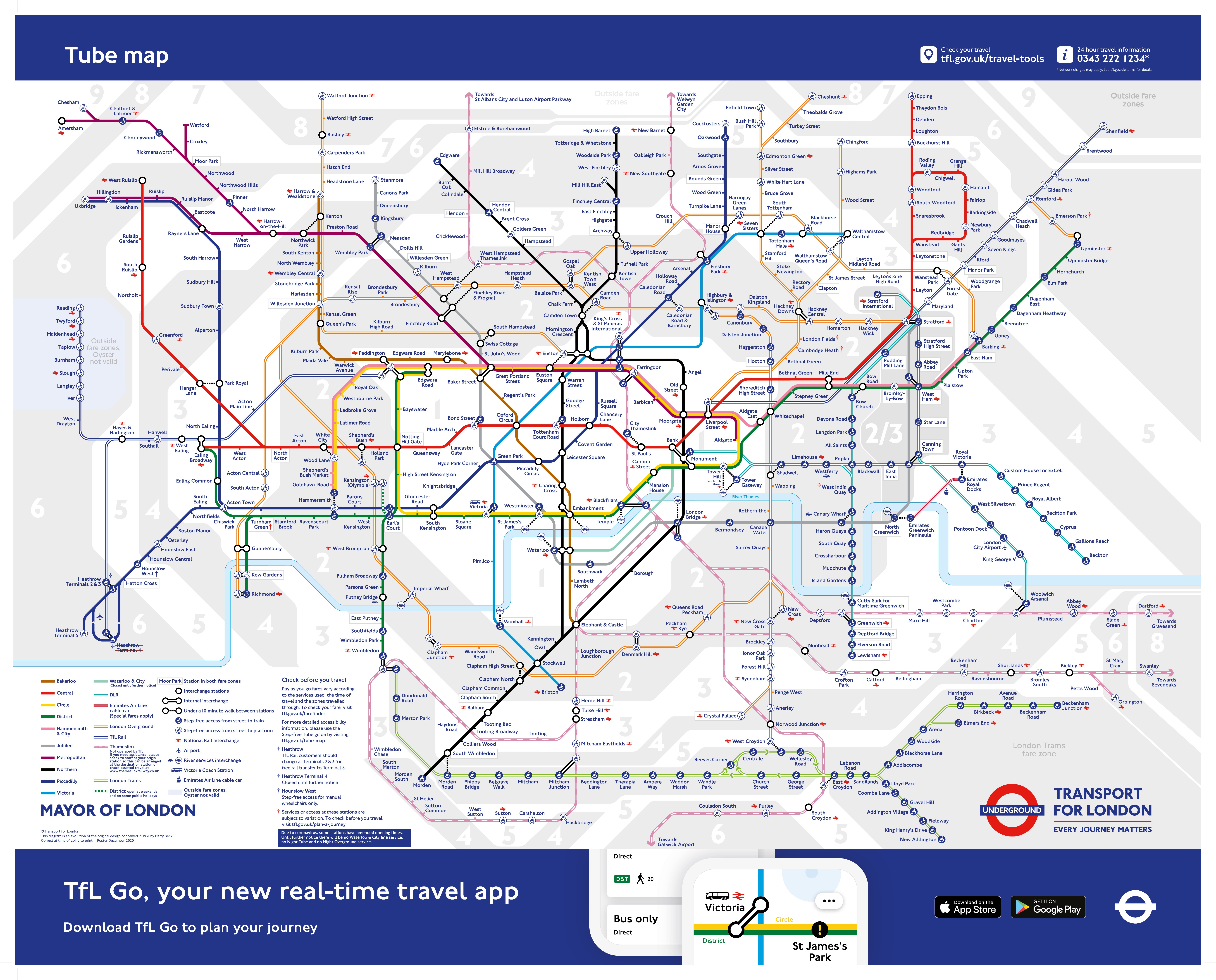 London Underground Map Pdf London Underground Tube Maps Official