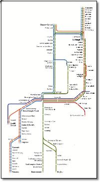 Cross Country train rail map