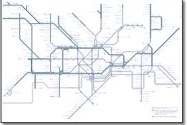 London Underground bicycle tube map 