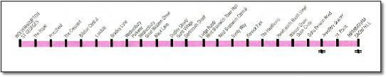 Birmingham Metro tram map