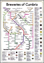 Breweries of Cumbria map
