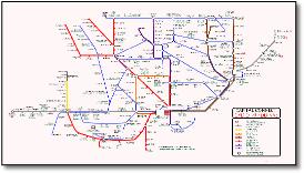 Capital Connect Metro train rail network map
