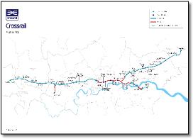 Crossrail train rail map