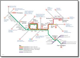 Croydon Tramlink map