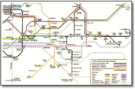 DLR Docklands train rail map