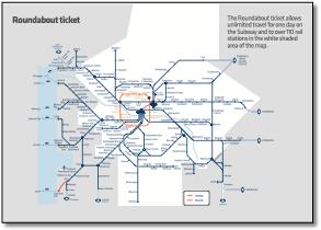 Central Scotland train / rail network map