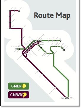 GNER & GNWR routes map