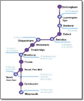 Go! Cooperative rail train map
