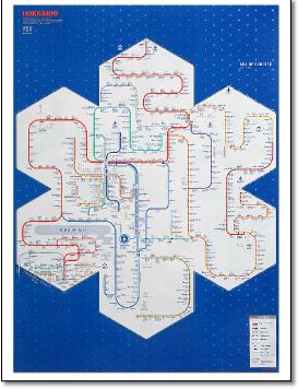 Hokkaido train rail map