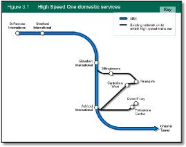 High speed 2 train rail map
