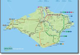Isle of Wight bus map 