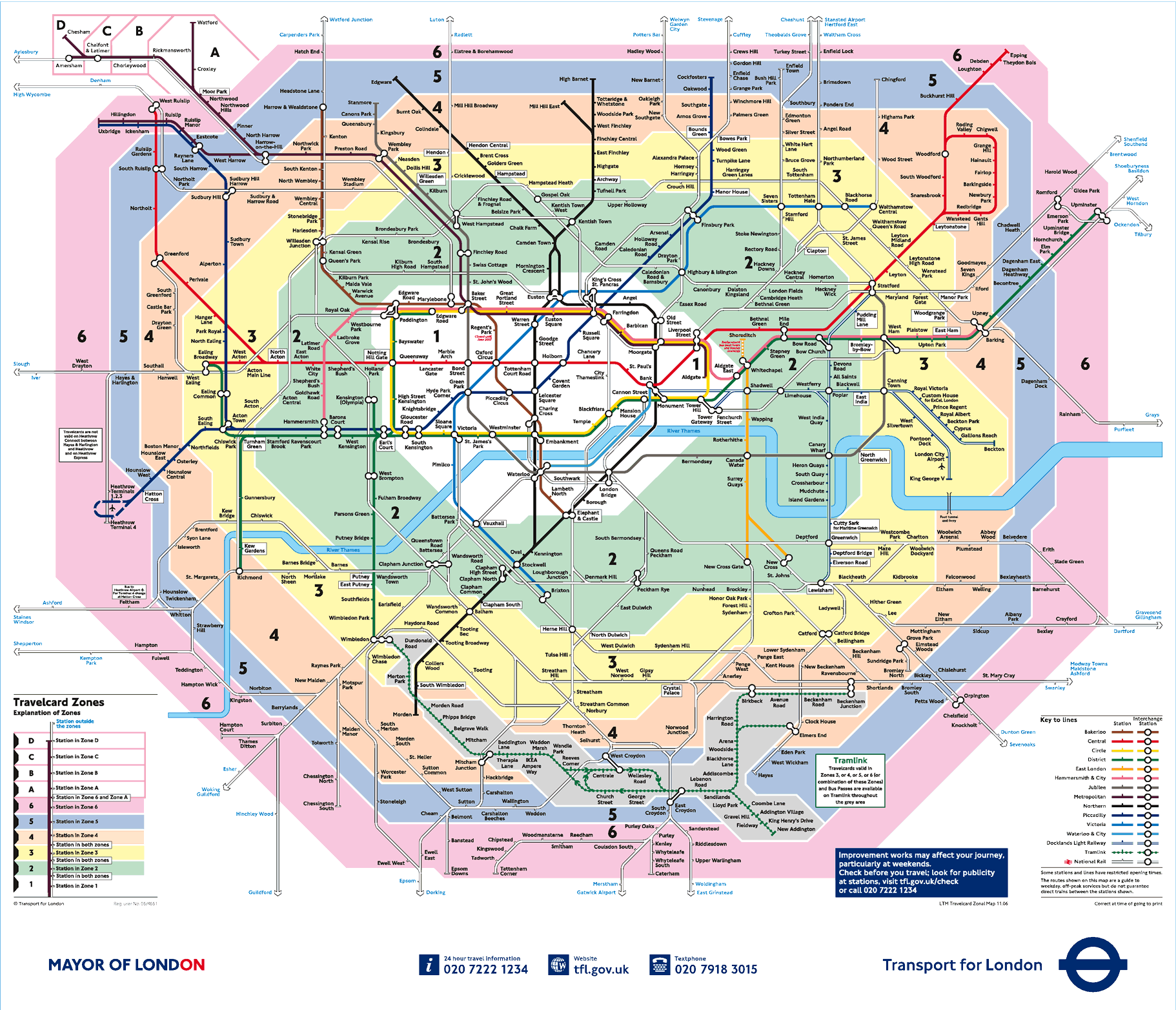 London Underground Map Brixton Station