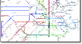 London & South East train rail anagram map